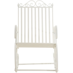 Sedia a dondolo Smilla bianca